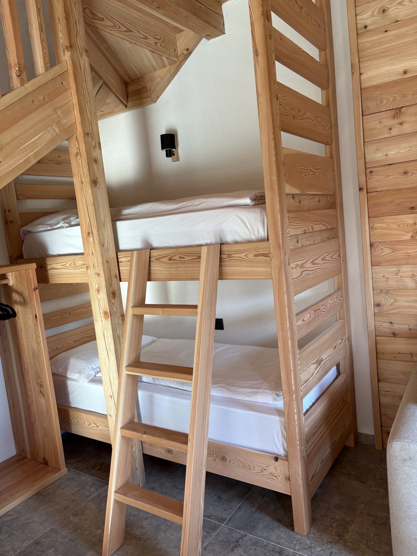 Camera con letti dello Chalet Sissi